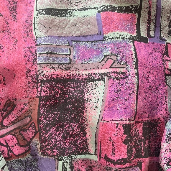 Vintage Hence Abstract Silk Bomber Jacket - Picture 12 of 16